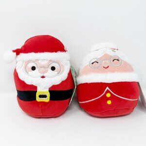 Squishmallows 5" Santa and Mrs. Claus with Glasses Plush Toy Kellytoy NEW